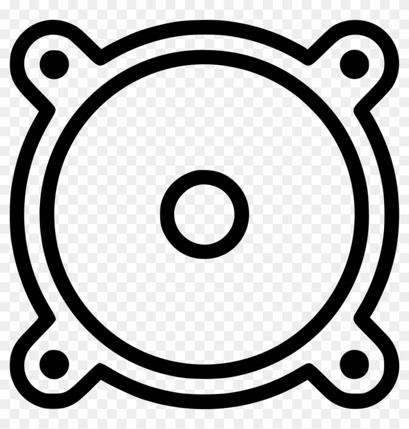 Audio Speaker Monitor Bass Music Sound Subwoofer Svg - Icon Clipart