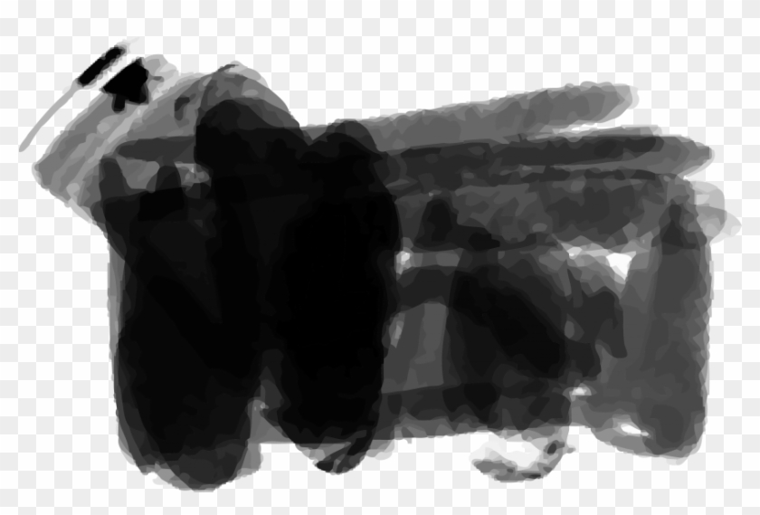 Grunge Ink Splashes And Stains - Monochrome Clipart #3630895