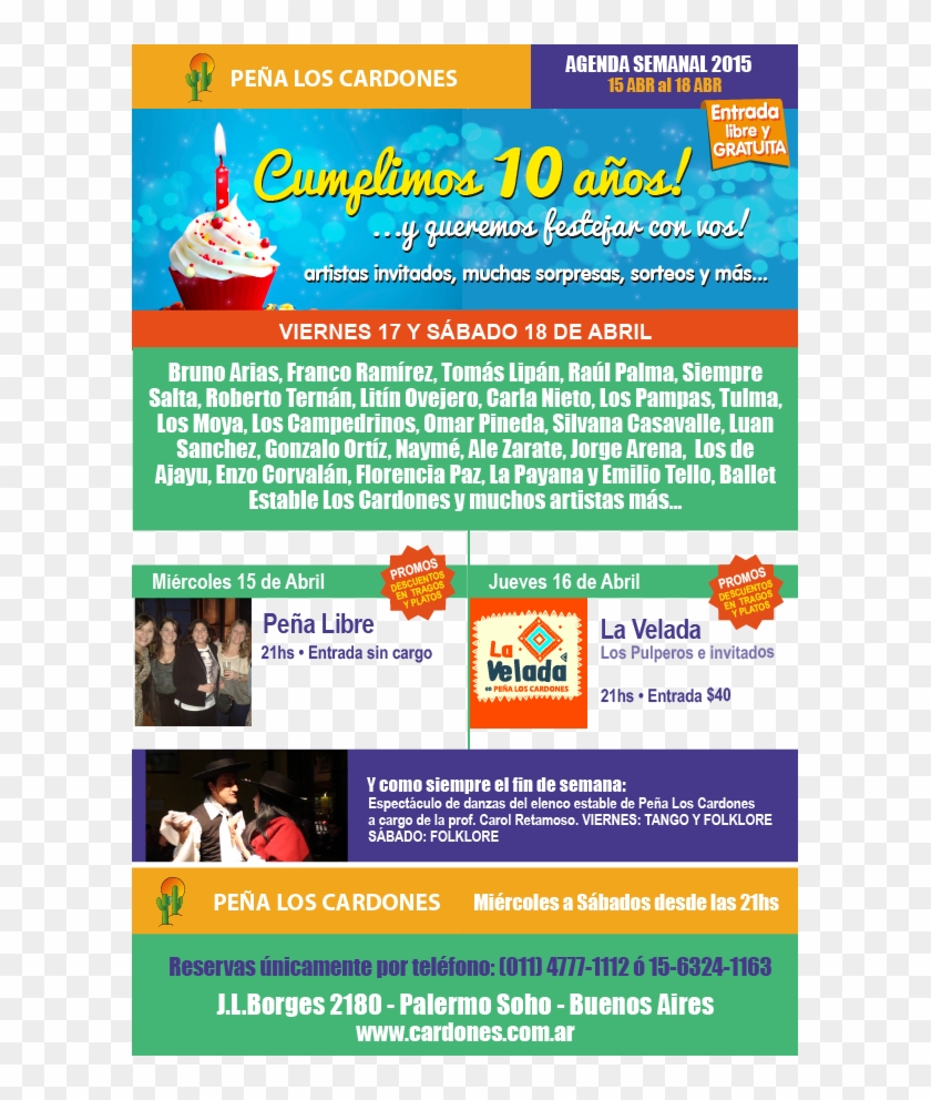 Agenda Especial Aniversario Te Esperamos Para Compartir - Online Advertising Clipart