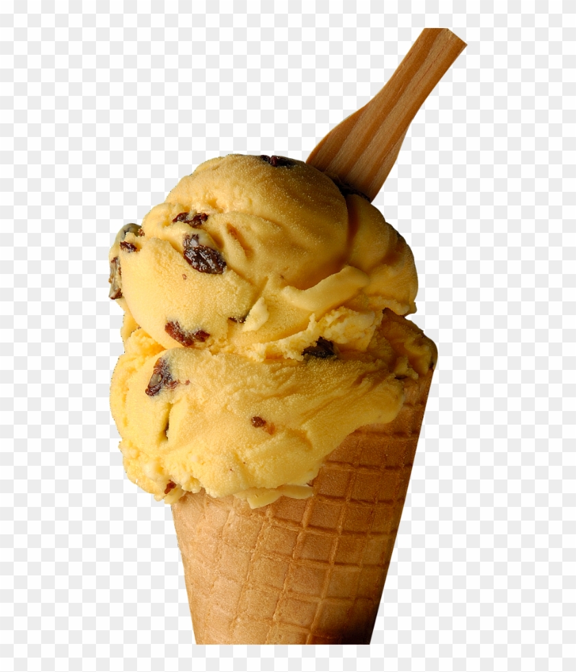 Sorvete Creme Com Passas Clipart