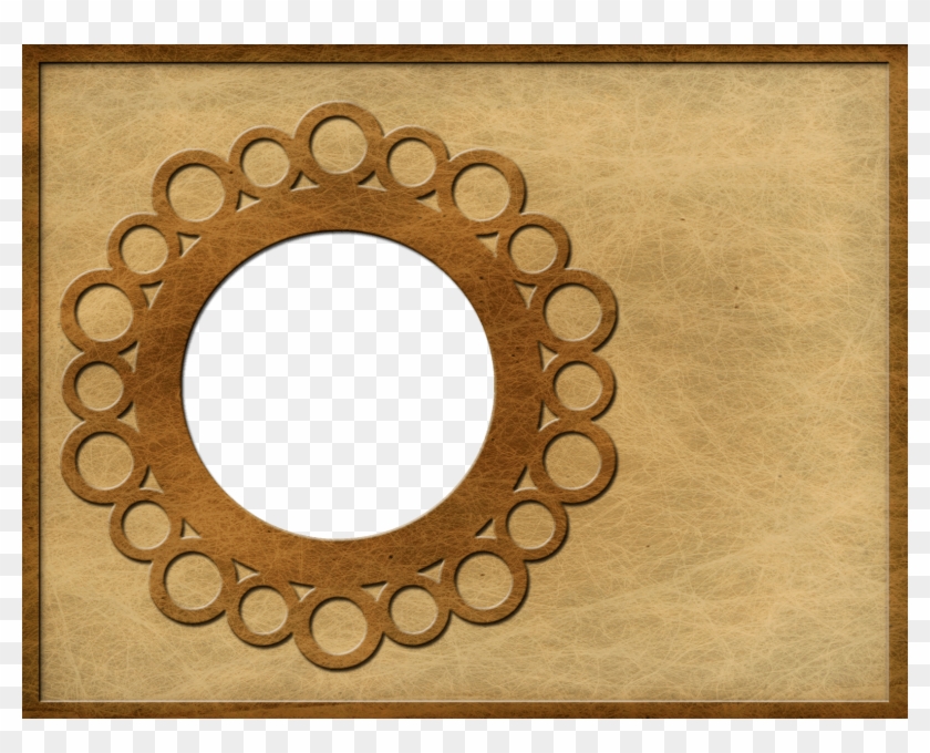 Old Paper Circle Frame A2 Card Front Ursula S Digital - Png Transparent Old Paper Frame Clipart #3631505