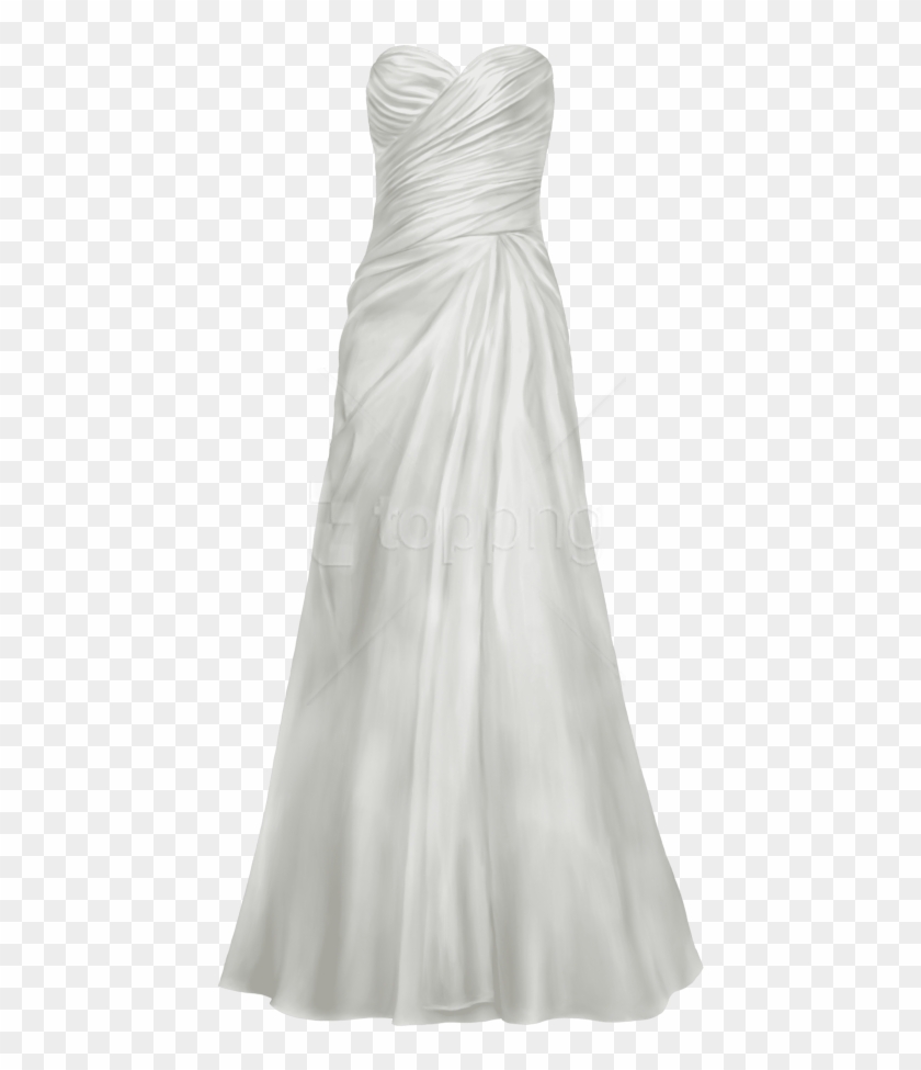 Free Png Download Satin Wedding Dress Clipart Png Photo - Gown Transparent Png #3631592