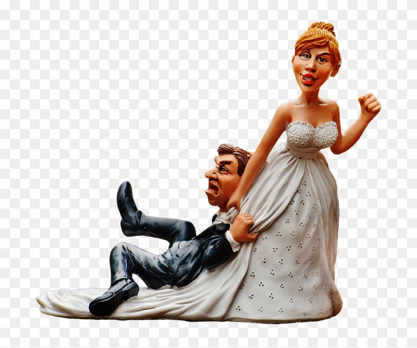 Bride And Groom Bride Groom Figures To Force White - Bride Groom Funny Png Clipart #3631819