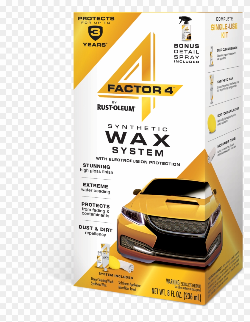 Factor 4 Synthetic Car Wax Kit Clipart