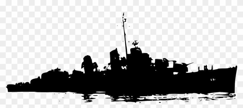 War Ship Silhouette Ship War Png Image - Warship Clipart Transparent Png #3631863