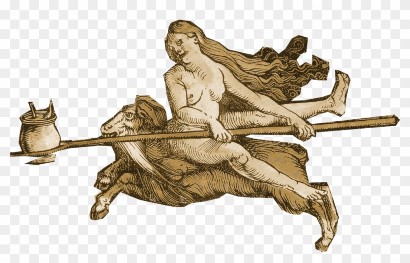 Flying On Broomsticks - Wiedźma Png Clipart