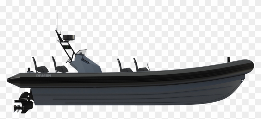 The Damen Rhib Is Designed For High-speed Patrol Duties - Rhib Boat Png Clipart #3632581