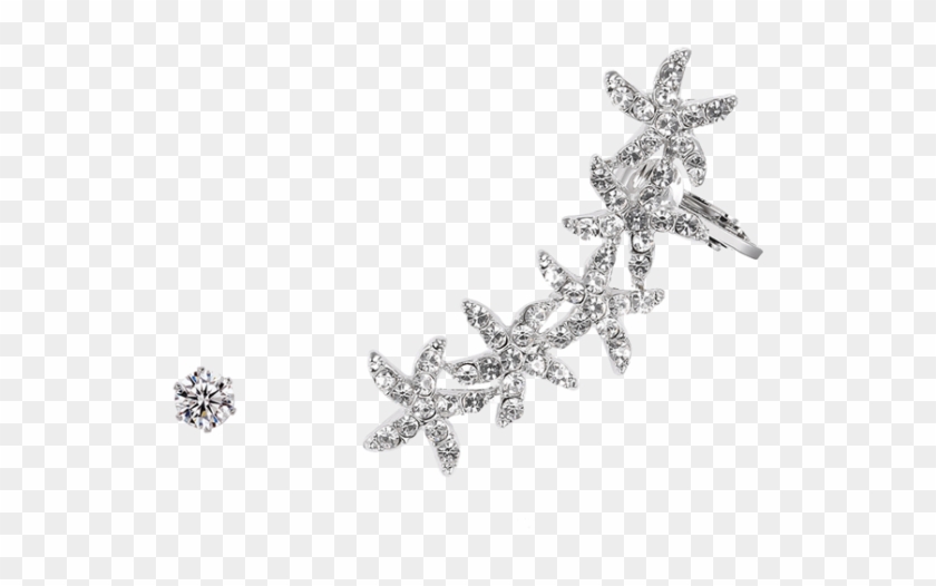 Las Estrellas De Mar Manguito Del Oído Y Del Pendiente - Naušnice Na Celé Ucho Clipart #3632735