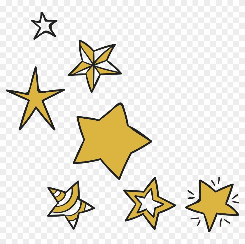 Vinilo Decorativo Formas Geométricas Estrellitas - Star Laptop Stickers Clipart #3632736