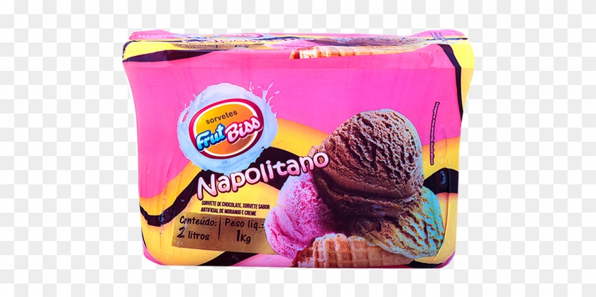 Pote 02 Litros Napolitano - Gelato Clipart #3632968