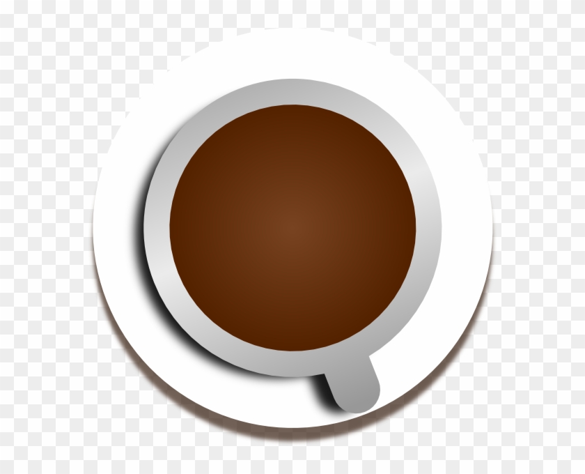 Cup Of Coffee Air View By Calerov Clip Art - Circle - Png Download