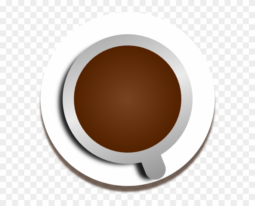 Cup Of Coffee Air View By Calerov Clip Art - Circle - Png Download #3633693