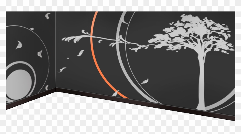 Modern Japanese Art Wallpaper - Graphic Design Clipart