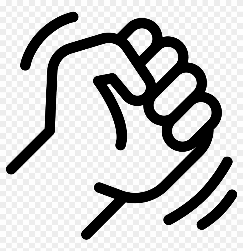 Graphic Black And White Library Icono Descarga Gratuita - Angry Fist Icon Clipart #3633914