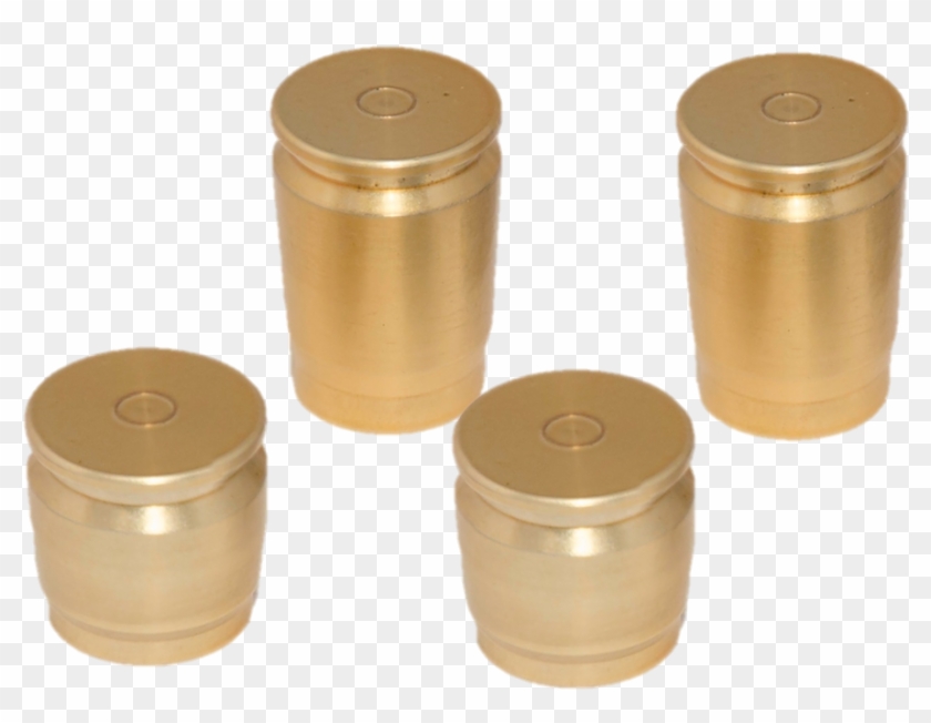 Shell Casing Docking Station Cap Covers - Brass Clipart