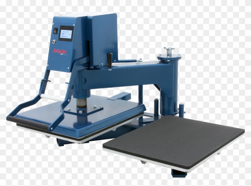 Double Platen Heat Transfer Press - Milling Clipart