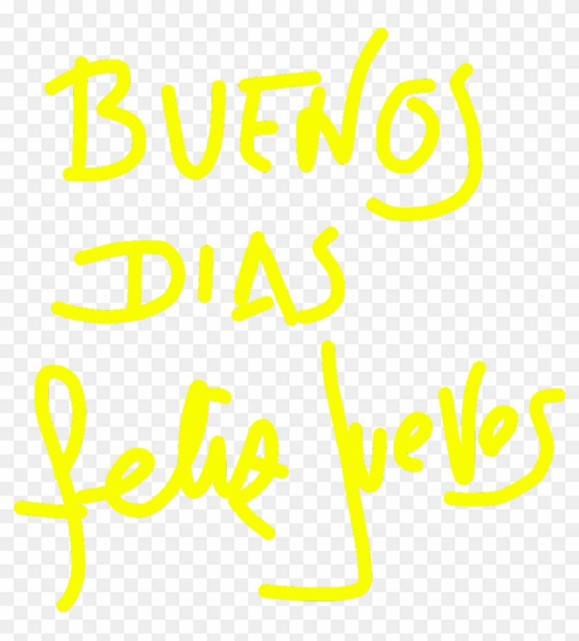 #buenos Días - Calligraphy Clipart #3634531
