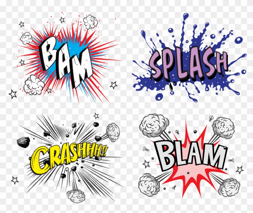 Murales, Carreras, Escuela De Arte, Proyectos De Arte - Comic Book Onomatopoeia Png Clipart #3634566