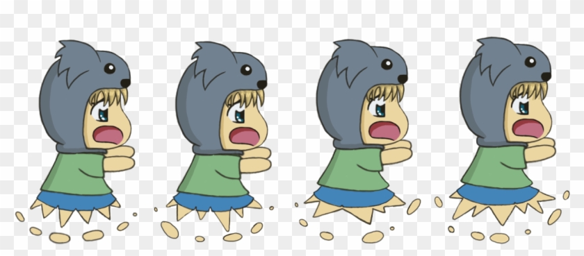 The Boy's First Chibi Run Cycle - Chibi Running Away Clipart