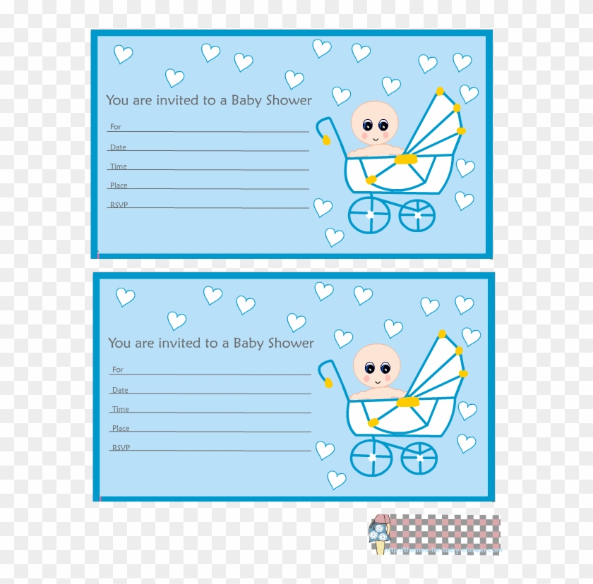 Cute Baby Shower Invitations For A Boy Template , Png - Baby Girl Gift Tags Clipart