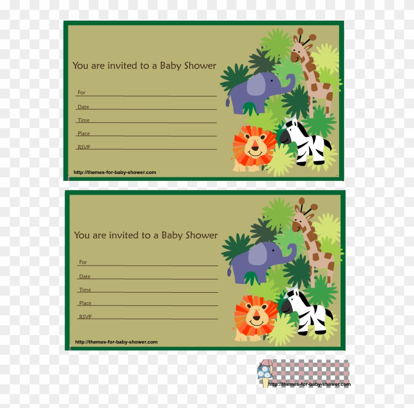 Free Printable Safari Baby Shower Invitations 167995 - Safari Invitations Baby Shower Clipart