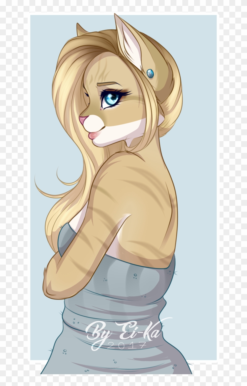 Wrapped In A Towel - Furry Baby Girl Clipart #3635919