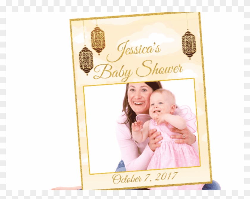 Large Custom Lamp Baby Shower Photo Booth Frame Moroccan - Picture Frame Clipart #3635997