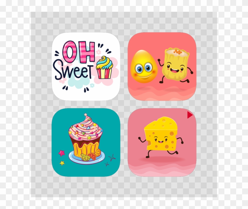 Tempting Egg And Food Stickers Pack On The App Store Clipart #3636462