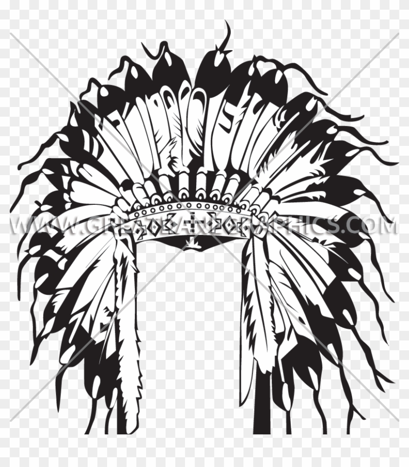 Headband Drawing Headdress Transpa Png Clipart Free - Indian Head Transparent