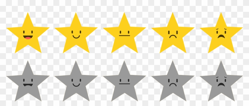 Star Rating Smiley - Animated 5 Star Rating Gif Clipart #3636980