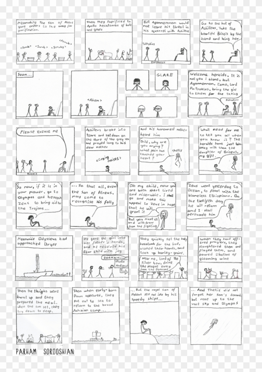 Greekmythcomix - Com/ps Greekmythcomix - Com/ps - Monochrome Clipart #3637066