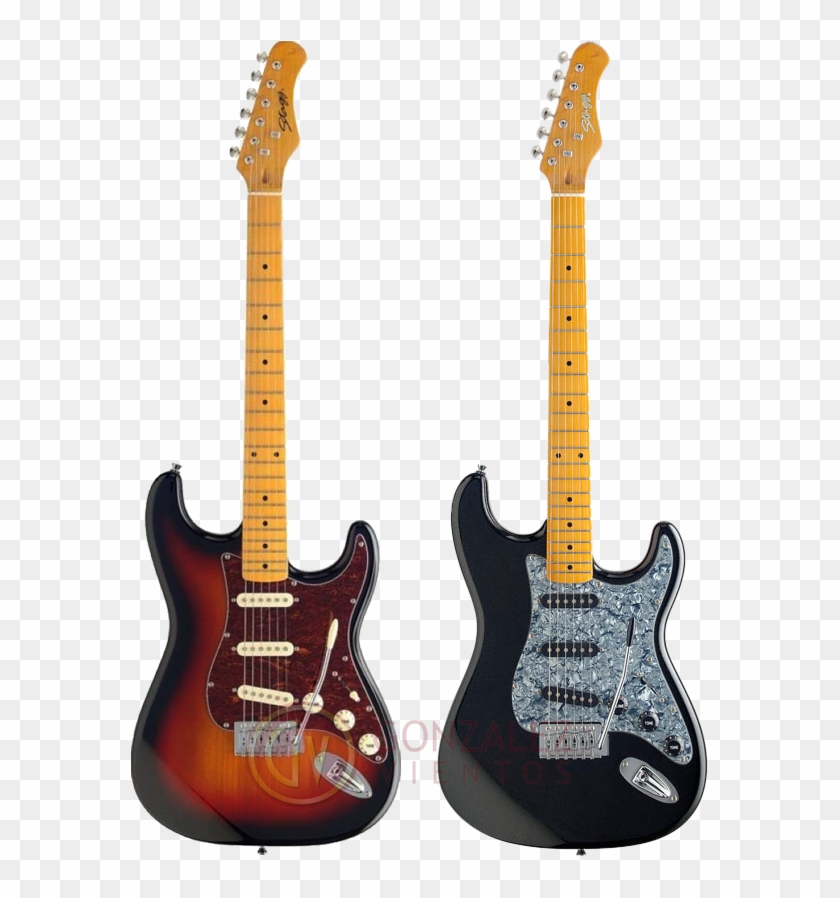 Guitarra Electrica Stratocaster Vintage Negro Stagg - Fender Stratocaster Clipart #3637174