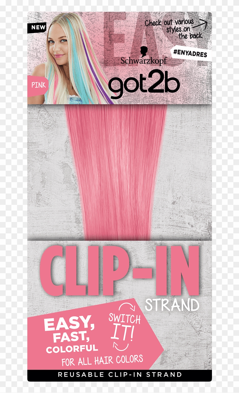Long Clip Hair Dye - Blond - Png Download #3637987