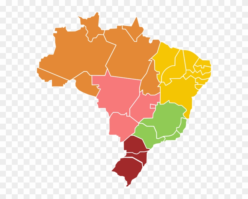 Mapa Brasil Para Apresentação Clipart
