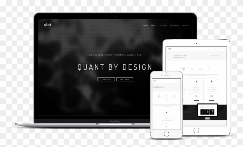 Quant By Design Website Mockup 01 All Devices - Gadget Clipart