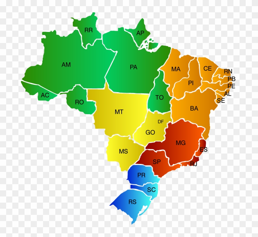Mapa Do Brasil Png Grande - Campo Grande Mapa Brasil Clipart #3638425