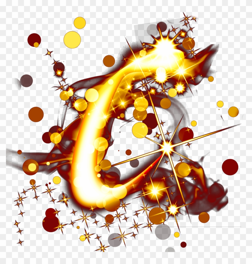 Gold Light Effect Word Art Starlight Png And Psd - Graphic Design Clipart #3638450