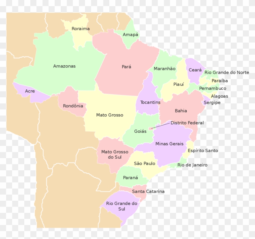 Mapa Do Brasil - Atlas Clipart #3638534
