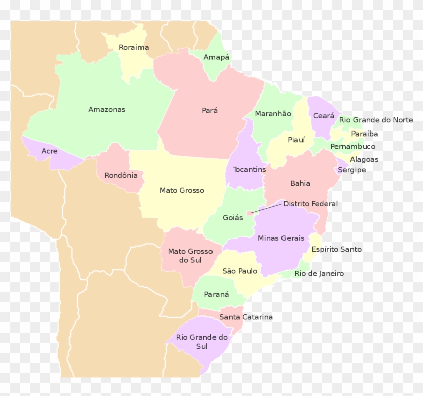 Mapa Do Brasil - Atlas Clipart