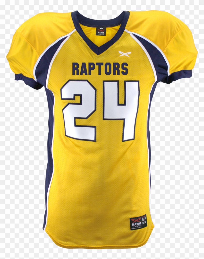 Raptor - Yellow American Football Jersey Clipart