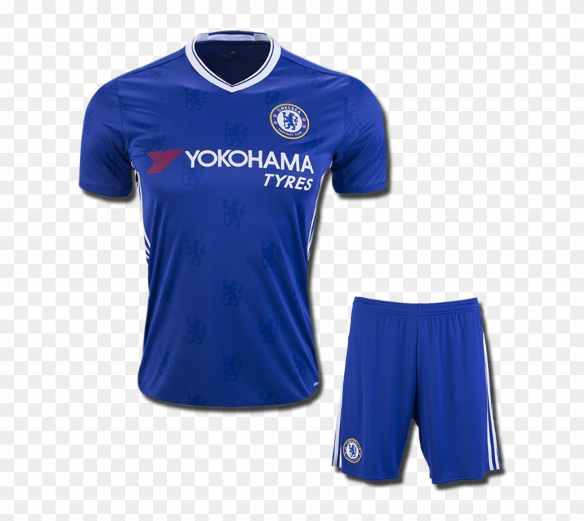 Kids Chelsea Football Jersey And Shorts Home 16 - Chelsea Adidas Vs Chelsea Nike Clipart
