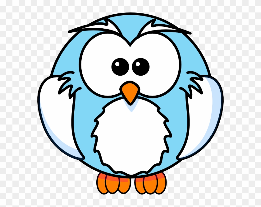 Light Blue Owl Cartoon Svg Clip Arts 600 X 585 Px - Printable Owl Coloring Pages - Png Download #3639029