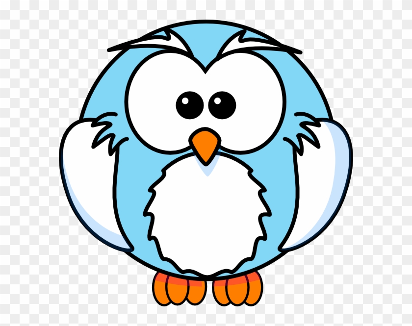 Light Blue Owl Cartoon Svg Clip Arts 600 X 585 Px - Printable Owl Coloring Pages - Png Download