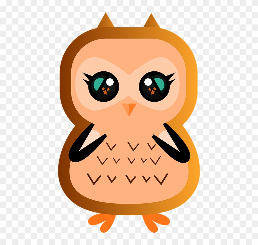 Owl Cartoon Character Cute Childish Animals Birds - Cartoon Clipart #3639269