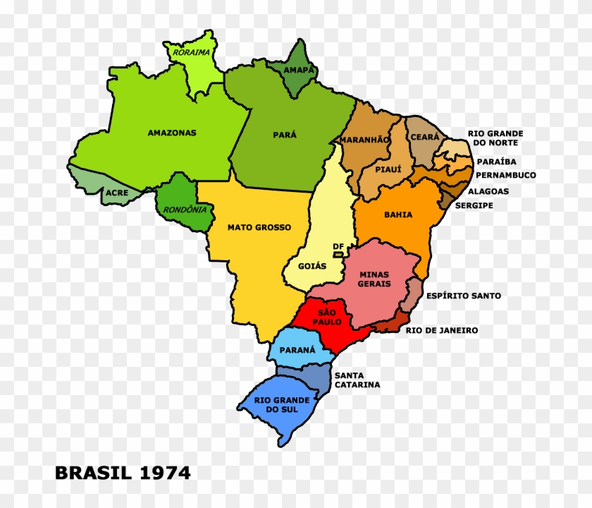 Mapas Históricos Do Brasil - Mapa Do Brasil 1988 Clipart #3639341