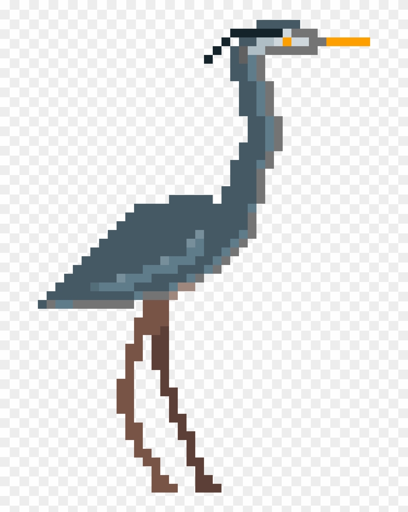Great Blue Heron - Great Egret Clipart