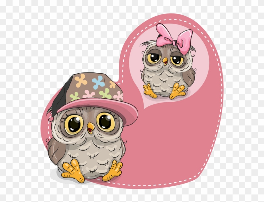 Cute Cartoon Owl , Png Download - Cute Owl Vector Cartoon Clipart #3639795