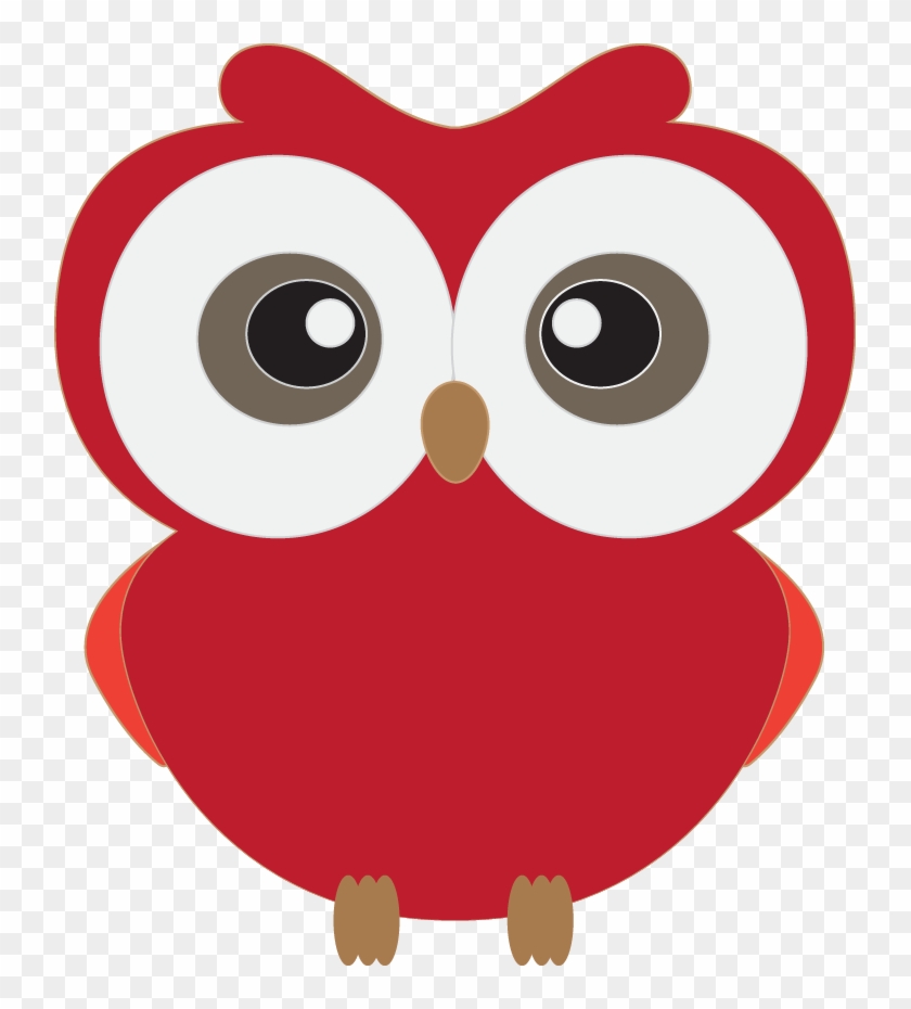 Owls On Owl Clip Art Owl And Cartoon Owls 3 Clipartcow - Cute Owl Clipart Red - Png Download