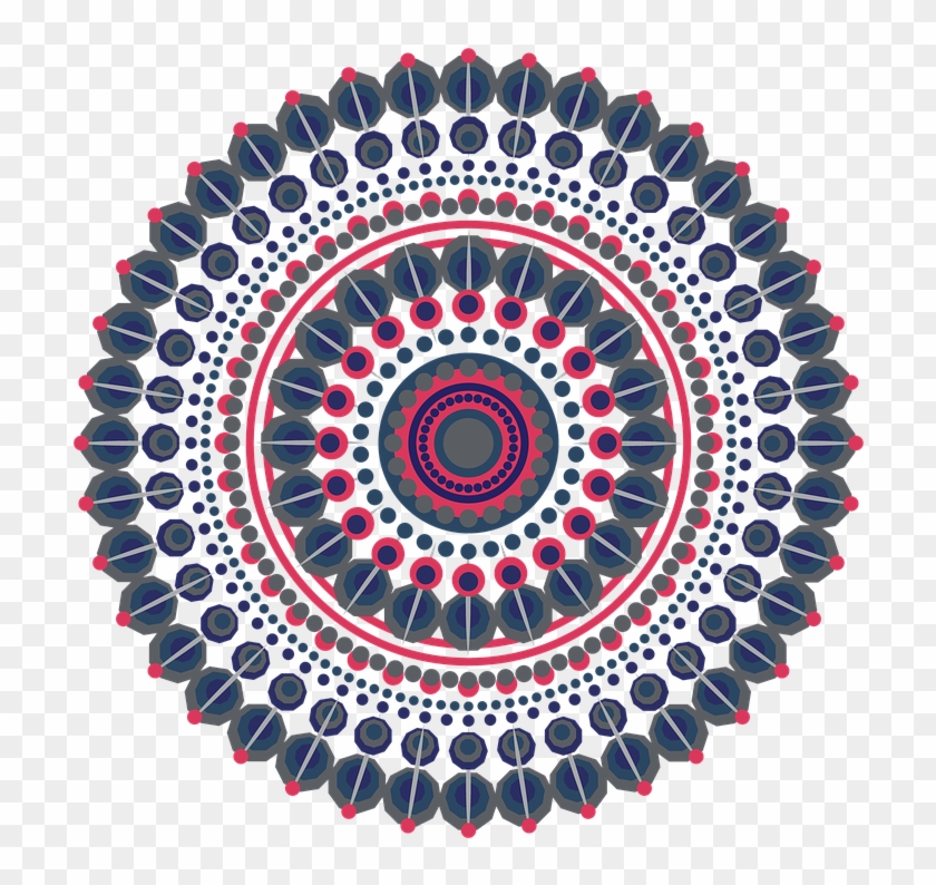 Mandala Design Geometric Pattern Texture Colorful - 2000 Rs Note Background Clipart
