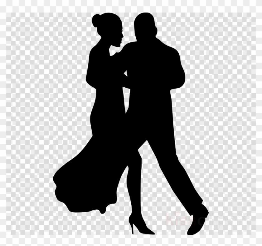 Black Dancing Couple Png Clipart Dance Clip Art - Bride And Groom Transparent Background